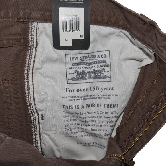 Levi's 478 Baggy Jean Shorts Mens Cargo Jorts Brown Sizes 31 34 42 NWT - Picture 10 of 16